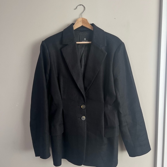 Anine Bing Taya Blazer in Black, 100% linen, lined - Picture 4 of 5